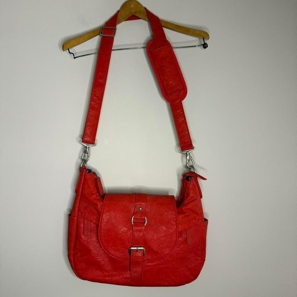KELLY MOORE Camera Crossbody Hobo Bag Leather Compartments Photography Strap - Picture 2 of 7